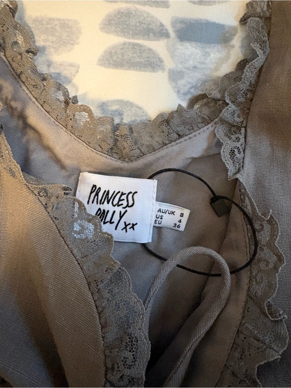 Princess Polly Gray Corset Crop Top - Picture 2 of 3